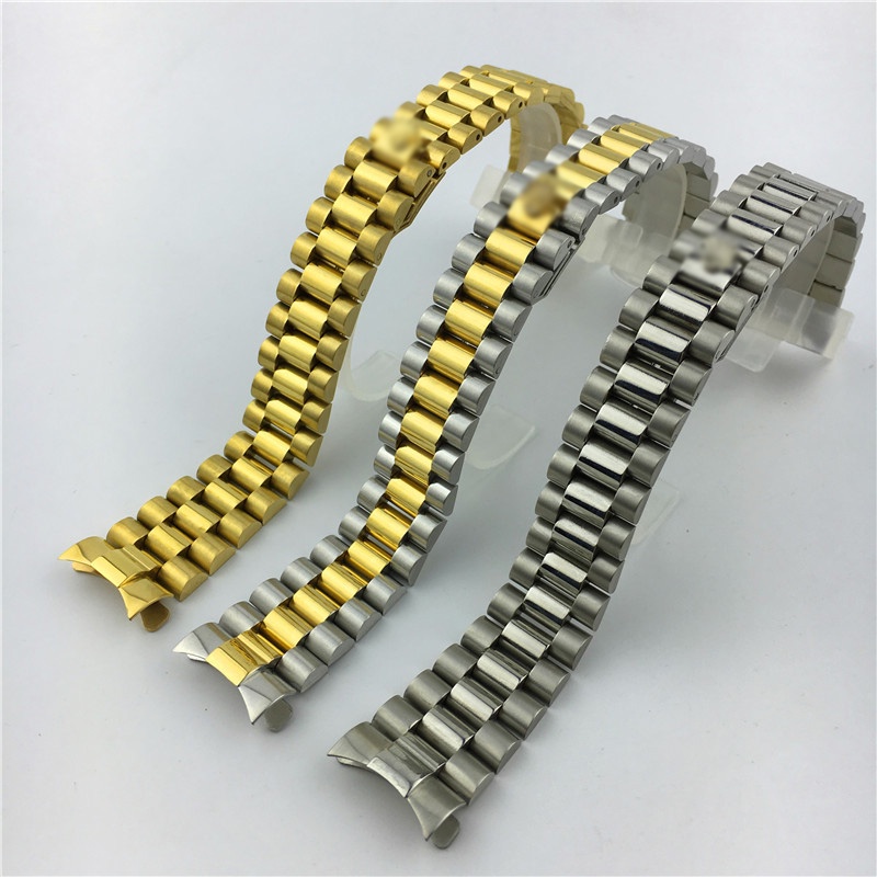 ROLEX Dây Đeo Đồng Hồ Bằng Thép Không Gỉ 20mm Có Khóa