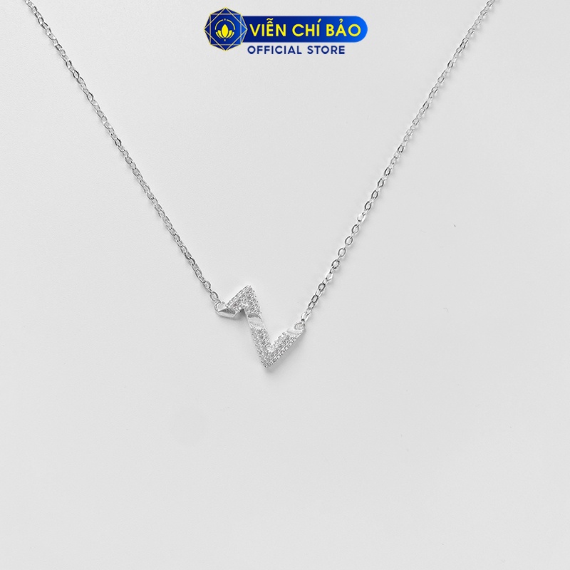 Dây chuyền zích zắc chất liệu bạc 925 thời trang phụ kiện trang sức nữ Viễn Chí Bảo D400802