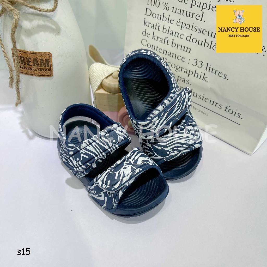 Dép sandal Disney siêu nhẹ siêu êm cho bé trai bé gái kiểu dáng ngộ nghĩnh chống trơn trượt an toàn cho bé