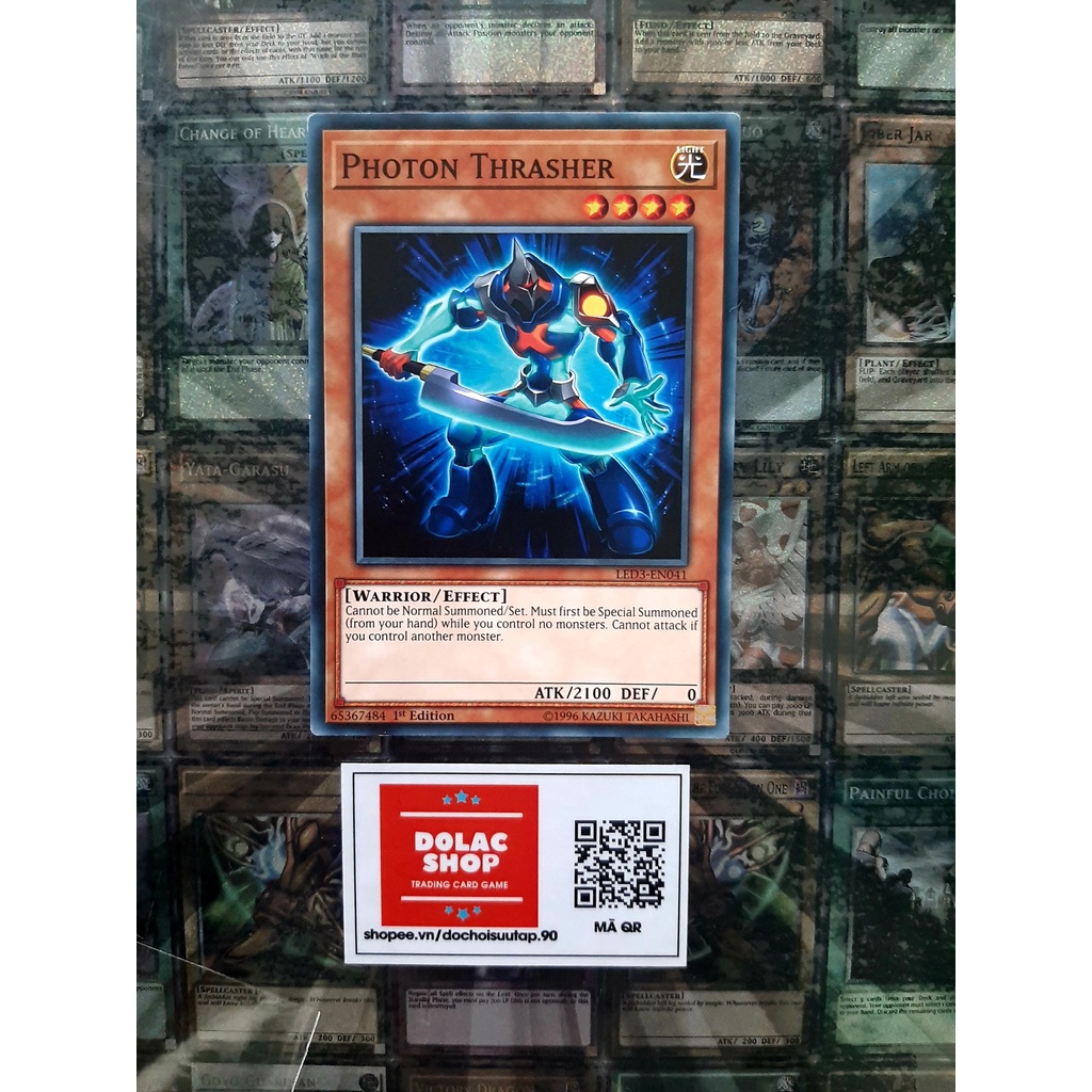 [ ĐỖ LẠC SHOP ] THẺ BÀI YUGIOH MONSTER Photon Thrasher - LED3-EN041 - Common 1st Edition