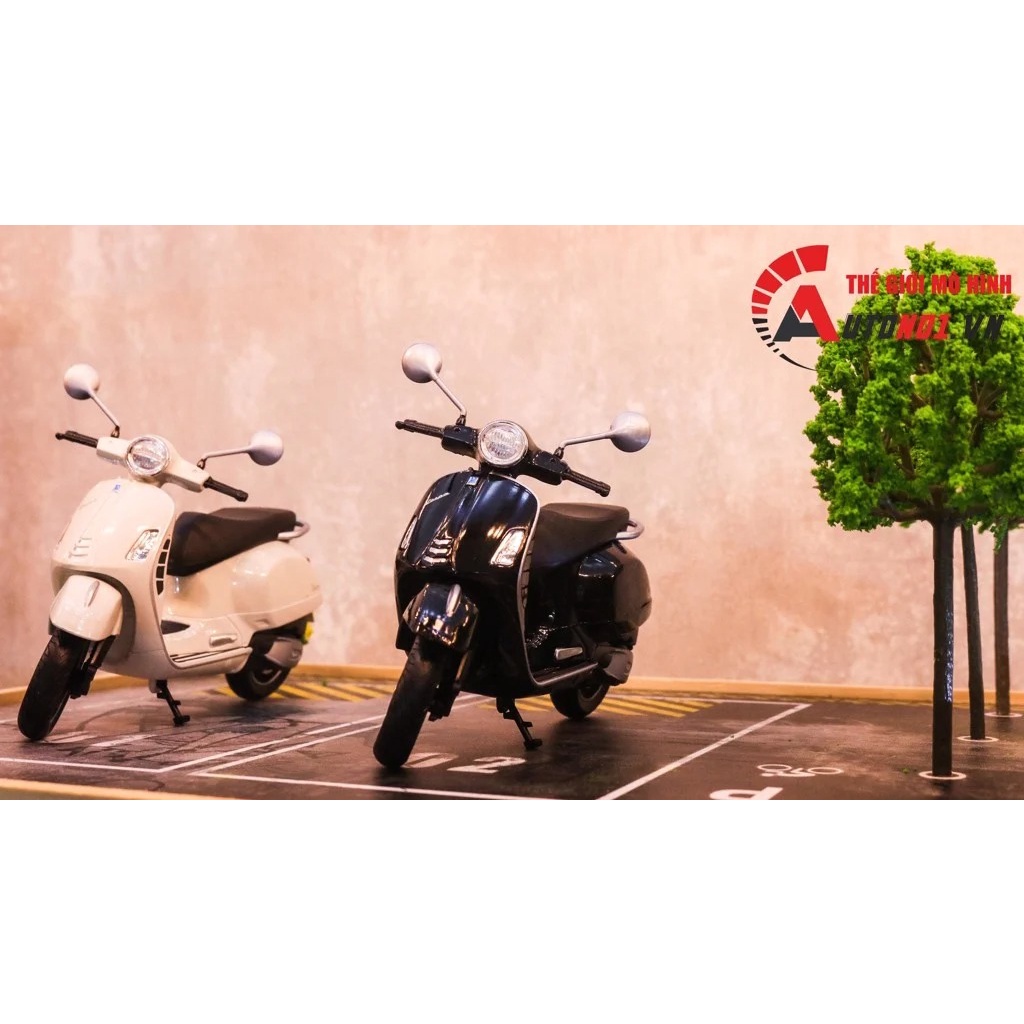 Mô hình xe Vespa GTS super 2020 1:12 Welly 7995
