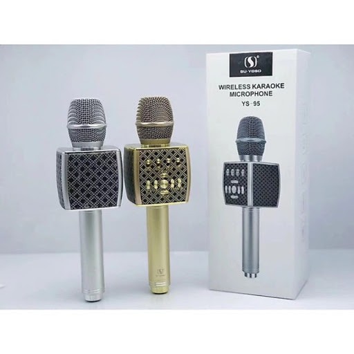 ⚡Giá Rẻ⚡ Micro Karaoke YS 95 kết nối bluetooth Tích Hợp Loa Bass Không Dây Dùng Hát Tại Nhà Hoặc Livetream-BH 1 NĂM