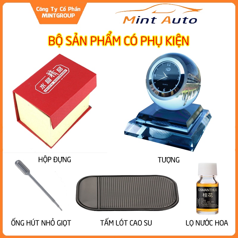 Nước hoa ô tô đồng hồ trang trí ô tô, xe hơi, xe khách, xe tải cao cấp sang trọng