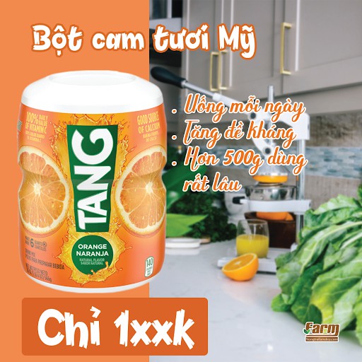 [Mã 77FMCGSALE1 giảm 10% đơn 250K] Bột cam Tang MỸ TĂNG SỨC ĐỀ KHÁNG CHO CƠ THỂ HỘP 566g DATE 9 2022 | BigBuy360 - bigbuy360.vn