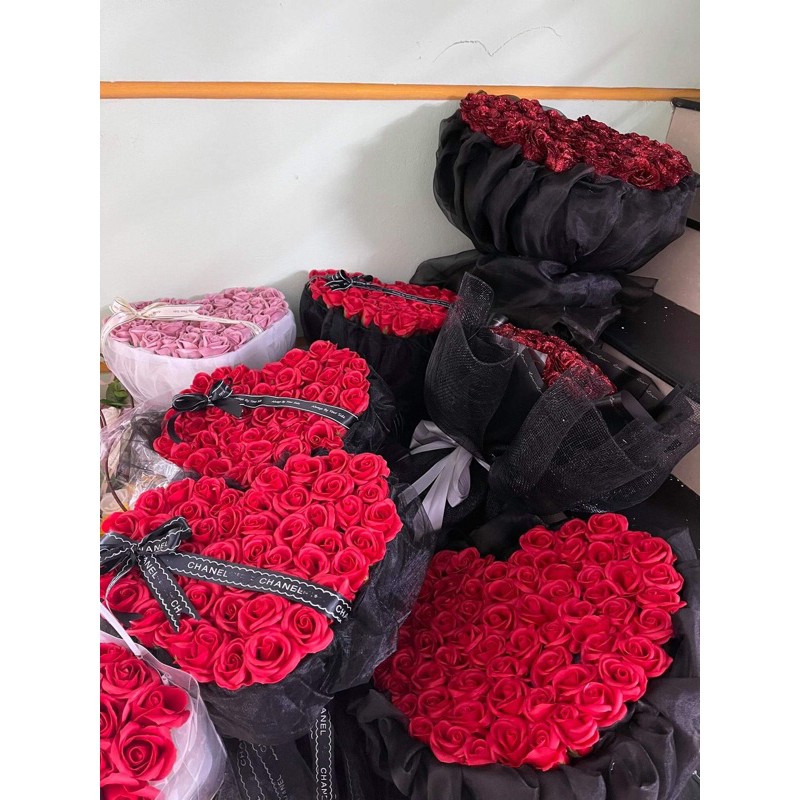 quà sinh nhât - Bó hoa sáp 50 bông siêu đẹp