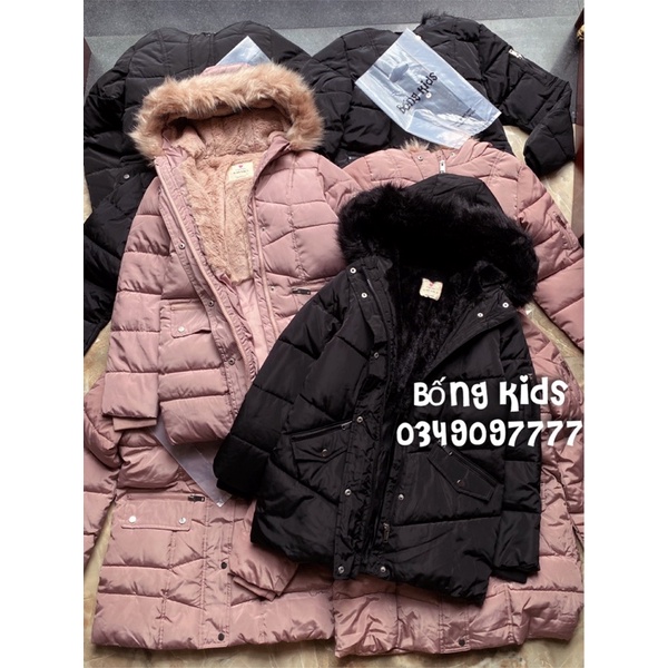 Áo Parka Bé Gái Lót Lông PR
