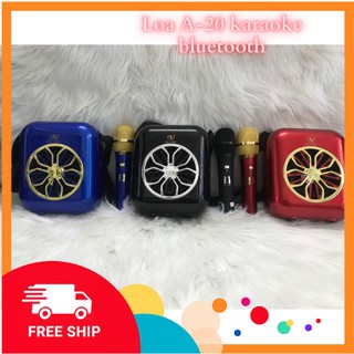 Loa bluetooth karaoke ys a20 tặng kèm micro không dây