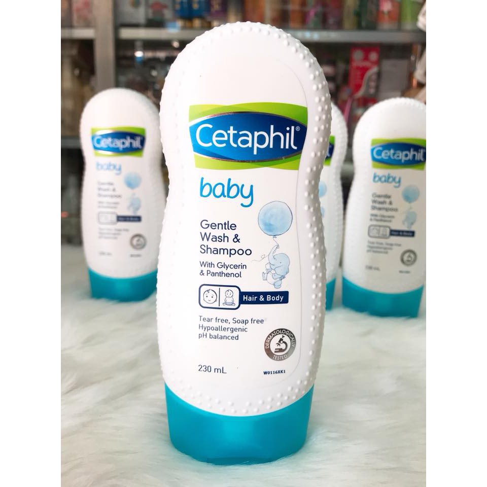 (250ml) Sữa tắm, gội toàn thân Cetaphil cho bé, Xanh dương MADE IN CANADA