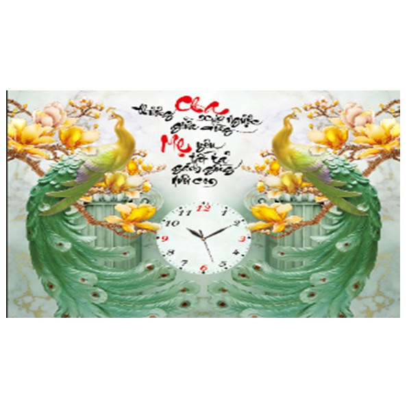 Tranh đính đá cha mẹ LV157