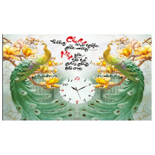Tranh đính đá cha mẹ lv157