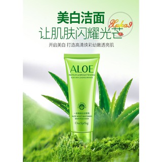Sữa rửa mặt One Spring Aloe Repair/ Water Sea Ice SRM cấp ẩm, trắng da 80g