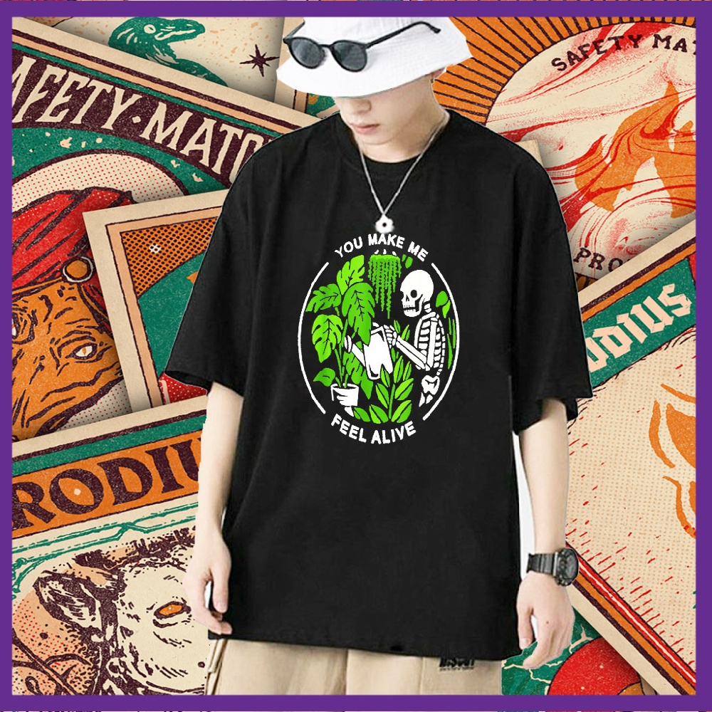 Áo thun unisex đẳng cấp bền đẹp năng động áo phông unisex form rộng chất mềm thoáng mát hình đầu lâu SKU202112239