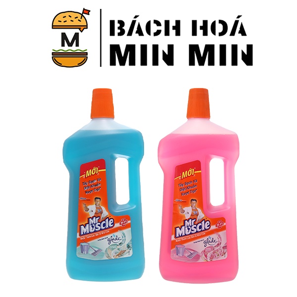 Nước lau sàn nhà Mr Muscle Glade hương Biển và Cỏ Hoa 1000ml