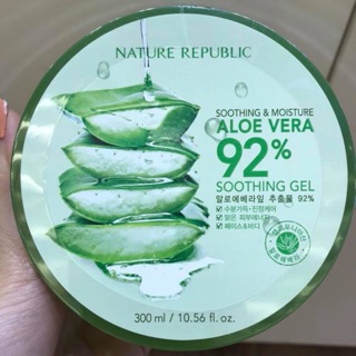 Gel Lô Hội Nature Republic Aloe Vera 92% Soothing Gel