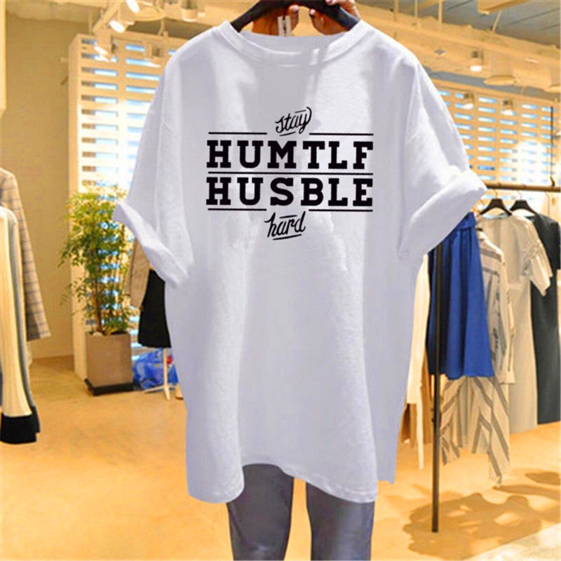 Áo Thun 100% Cotton Tay Ngắn Dáng Rộng In Họa Tiết Thời Trang Mùa Hè Phong Cách Hàn Quốc Cho Nữ