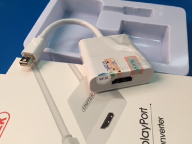 Cáp chuyển đổi Mini Displayport to HDMI. Cáp MiniDisplayport ra HDMI 0.2m Unitek (Y 6325WH)