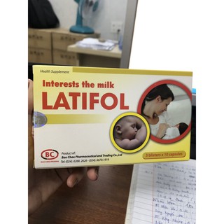 Lợi sữa Latifol cho mẹ đang cho con bú