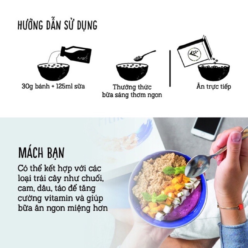 Bánh/ngũ cốc ăn sáng Nestlé Fitnesse Original  - Hộp 375g