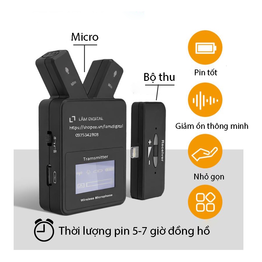 Micro không dây tai thỏ CW108/ LW109 cho smartphone