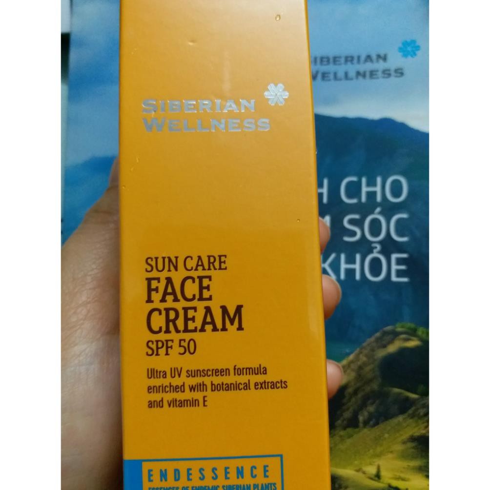 Kem chống nắng dùng cho mặt Siberian Wellness Sun Face Cream SPF 50 Siberi Nga
