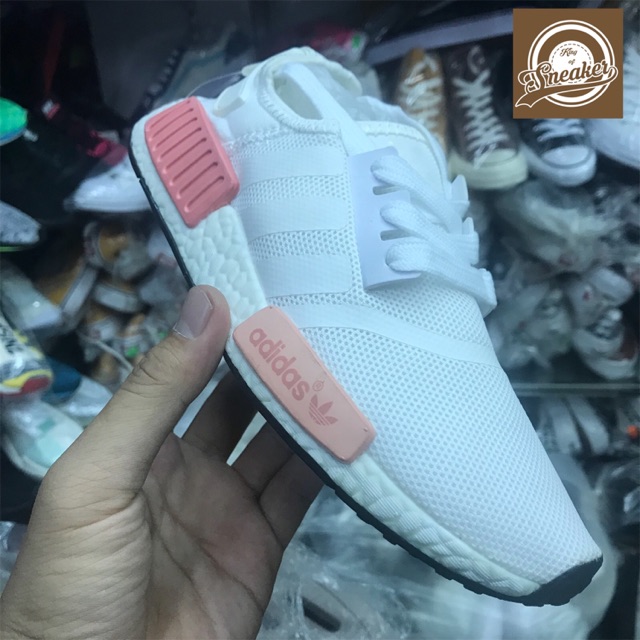 Tết🌺 Giày - Giầy thể thao NMD HUMAN RACE XR1 trắng vấn đế hồng thời trang dạo phố Còn Hàng ! ! ! ? ! ! 2020 new . ' < ,