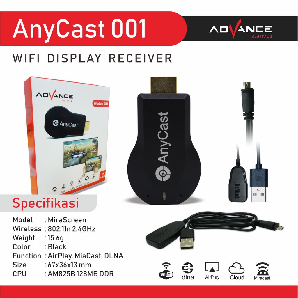 Anycast Thiết Bị Chia Sẻ Hình Ảnh Qua Wifi Hdmi