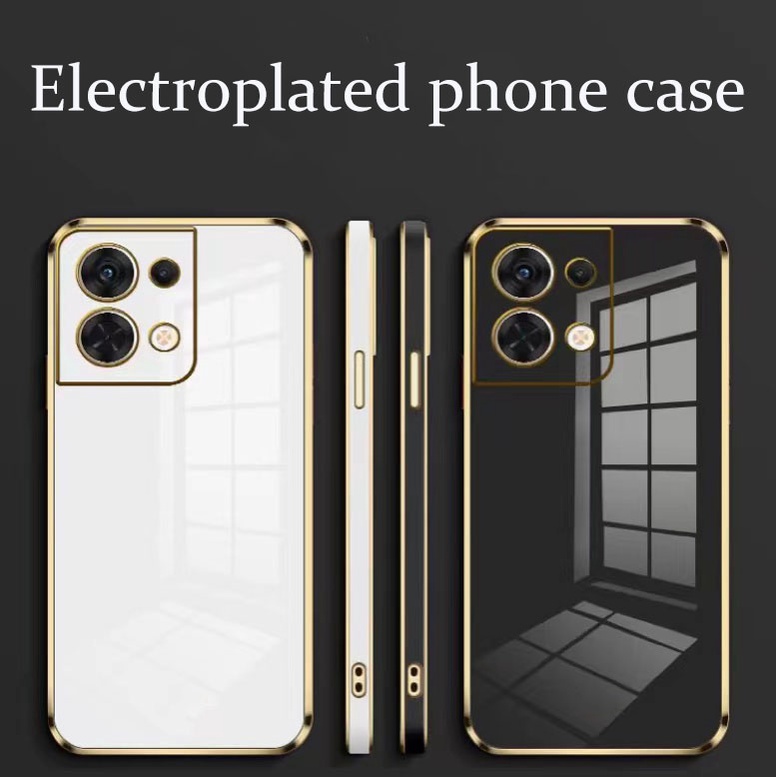 Ốp điện thoại dẻo mạ viền 6d sang trọng cho OPPO Reno 8 Pro PLus Pro+ 4G 5G 2022
