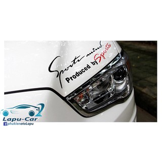 Tem dán decal Sport mind prodeced by Sports nắp capo ô tô xe hơi đủ màu thể thao
