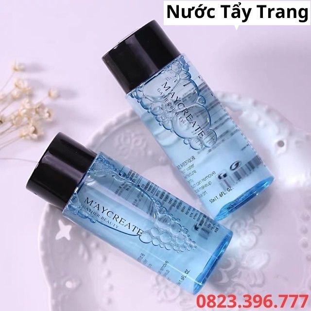 Nước Tẩy Trang, Nước Tẩy Trang Maycreate Chai Minisize Tiện Lợi, Làm Sạch Sâu - Mỹ Phẩm Nội Địa Trung Chính Hãng