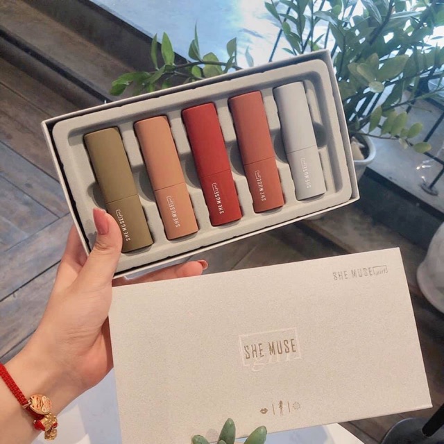 BỘ SON 5 THỎI #SHEMUSE HÀN QUỐC