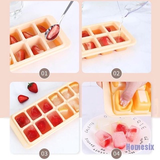 Khay Làm Đá, Khay Đá Silicone Dẻo 14 Ô Có Nắp Đậy Khuôn Làm Đá Silicone Có Nắp Đậy