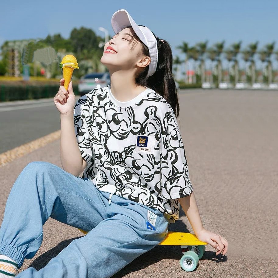Áo Thun K.Z Cổ Tròn Hàng VNXK Chất Thun Cotton 4 Chiều Mềm Mịn mã T11