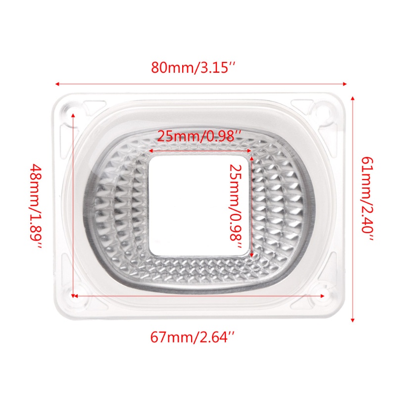 [Hàng mới về] Set ống kính + dụng cụ phản chiếu kèm vòng silicone cho đèn led cob