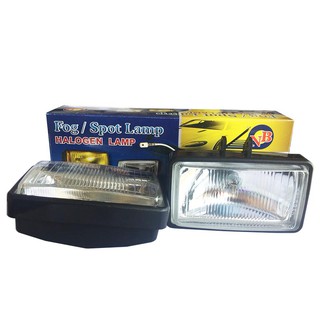 2 Đèn gầm Đài Loan Cao Cấp Thủy TInh Trắng- H3-12V - 55W Vuông 5515