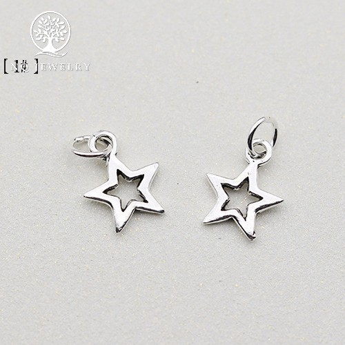 Charm bạc mặt ngôi sao năm cánh - NQ Jewelry