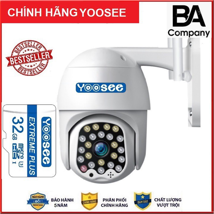 Camera Yoosee Ngoài trời 24 Led Xoay 360 độ 3.0Mpx chuẩn 1296Pixel