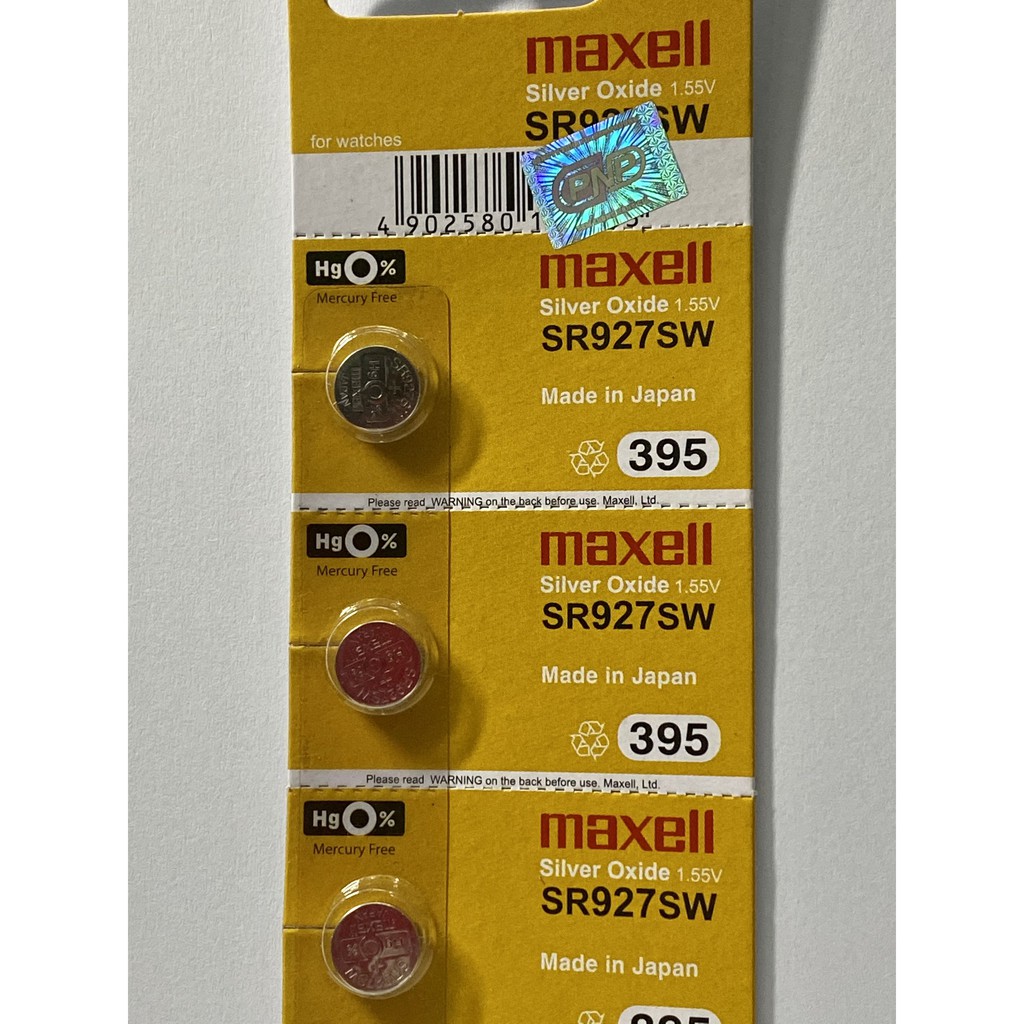 Pin Đồng Hồ SR927SW 395 Maxell Chính Hãng Vỉ 5 Viên Made in Japan