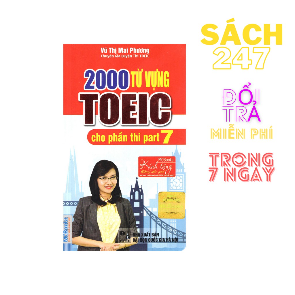 Sách - 2000 Từ Vựng Toeic Cho Phần Thi Part 7 (Bộ Sách Cô Mai Phương)