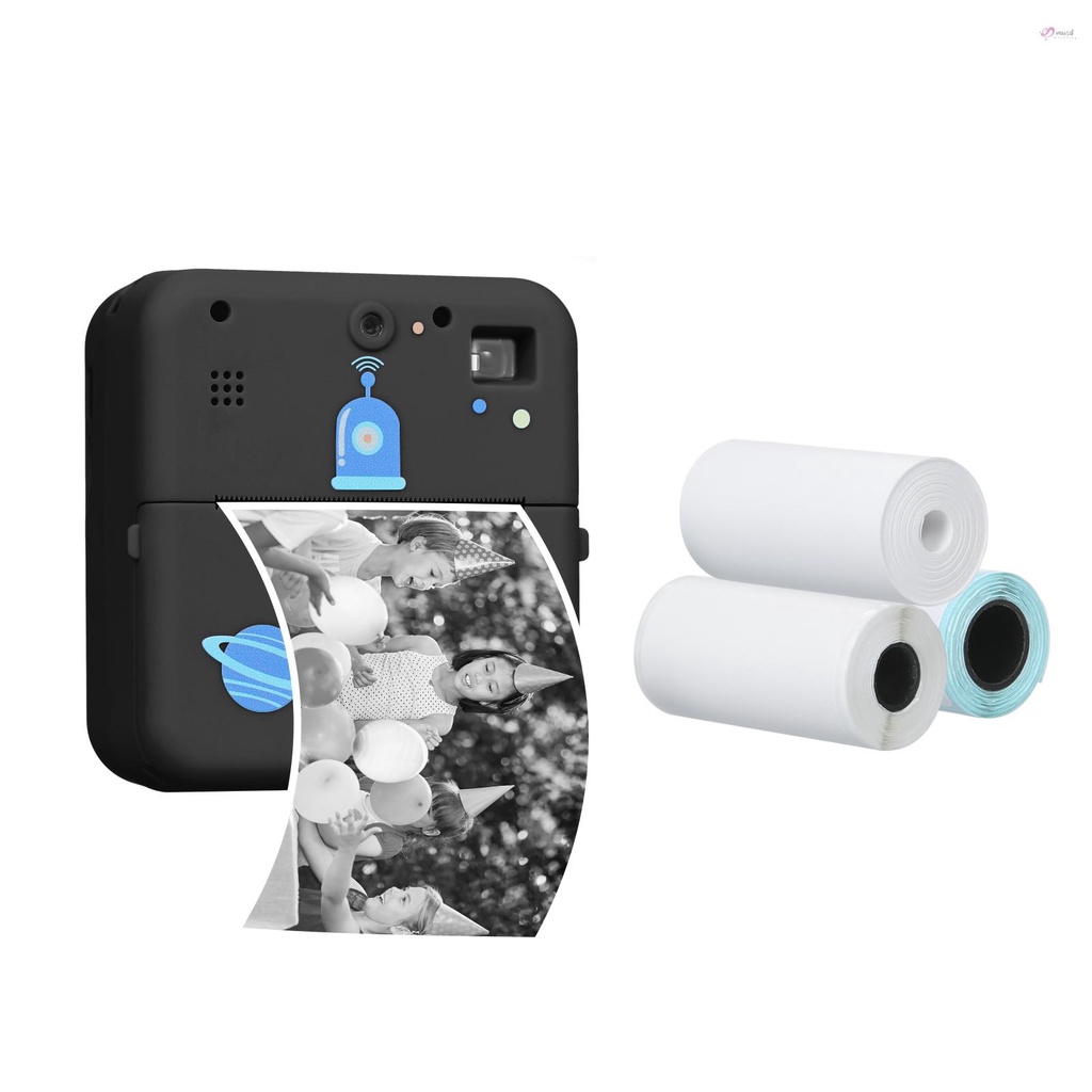 Máy in ảnh không dây 1080P tương thích với điện thoại iOS Android kèm 3 cuộn giấy ghi chú
 | BigBuy360 - bigbuy360.vn