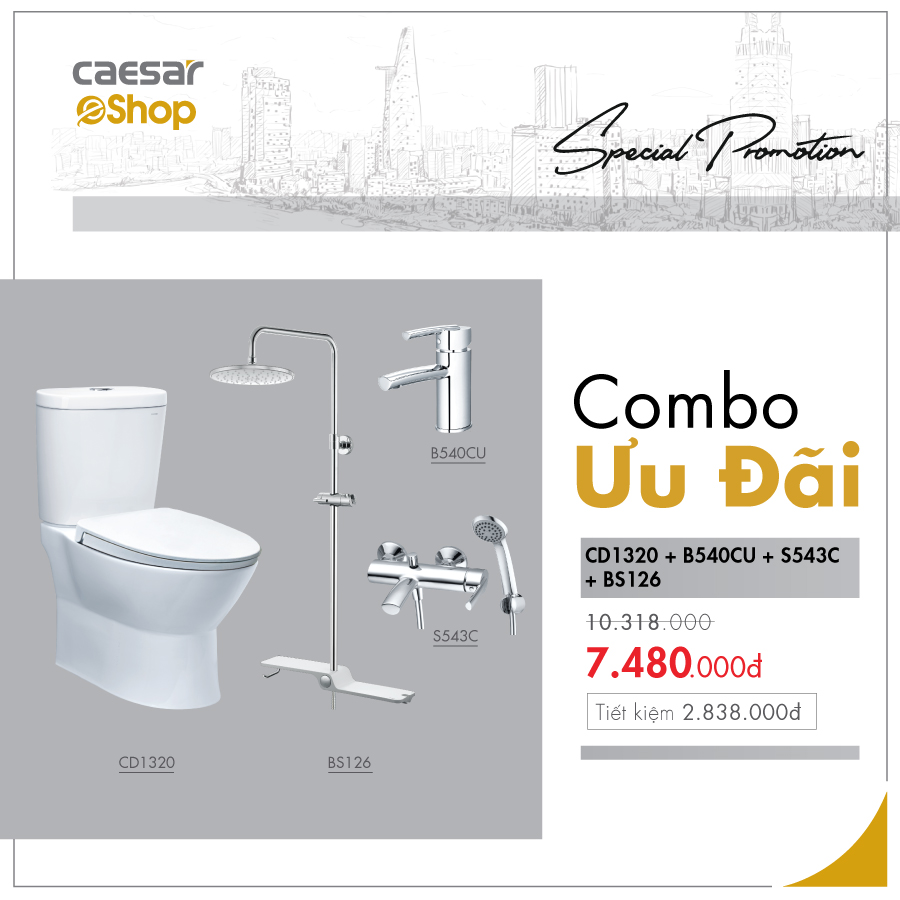 Combo sản phẩm CD1320+B540CU+S543C+BS126