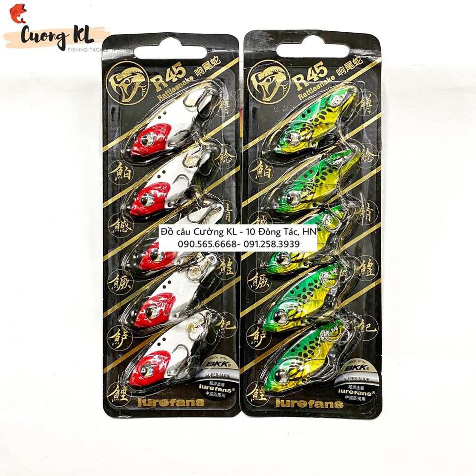 Mồi chìm Vib RattleSnake R40/R45 (vỉ 5 con)