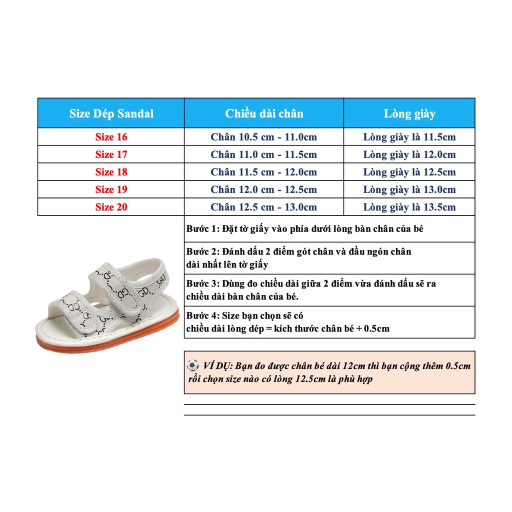 [Mã 44LIFESALE giảm 10% đơn 99K] Sandal tập đi cho bé có đế mềm và chống trơn trượt có kèn tít tít