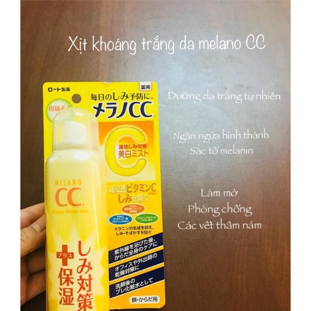 Xịt khoáng CC Melano của Nhật 100ml