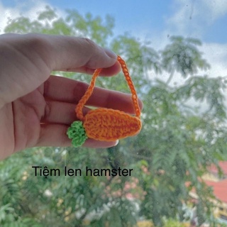 mũ và túi cà rốt cho hamster