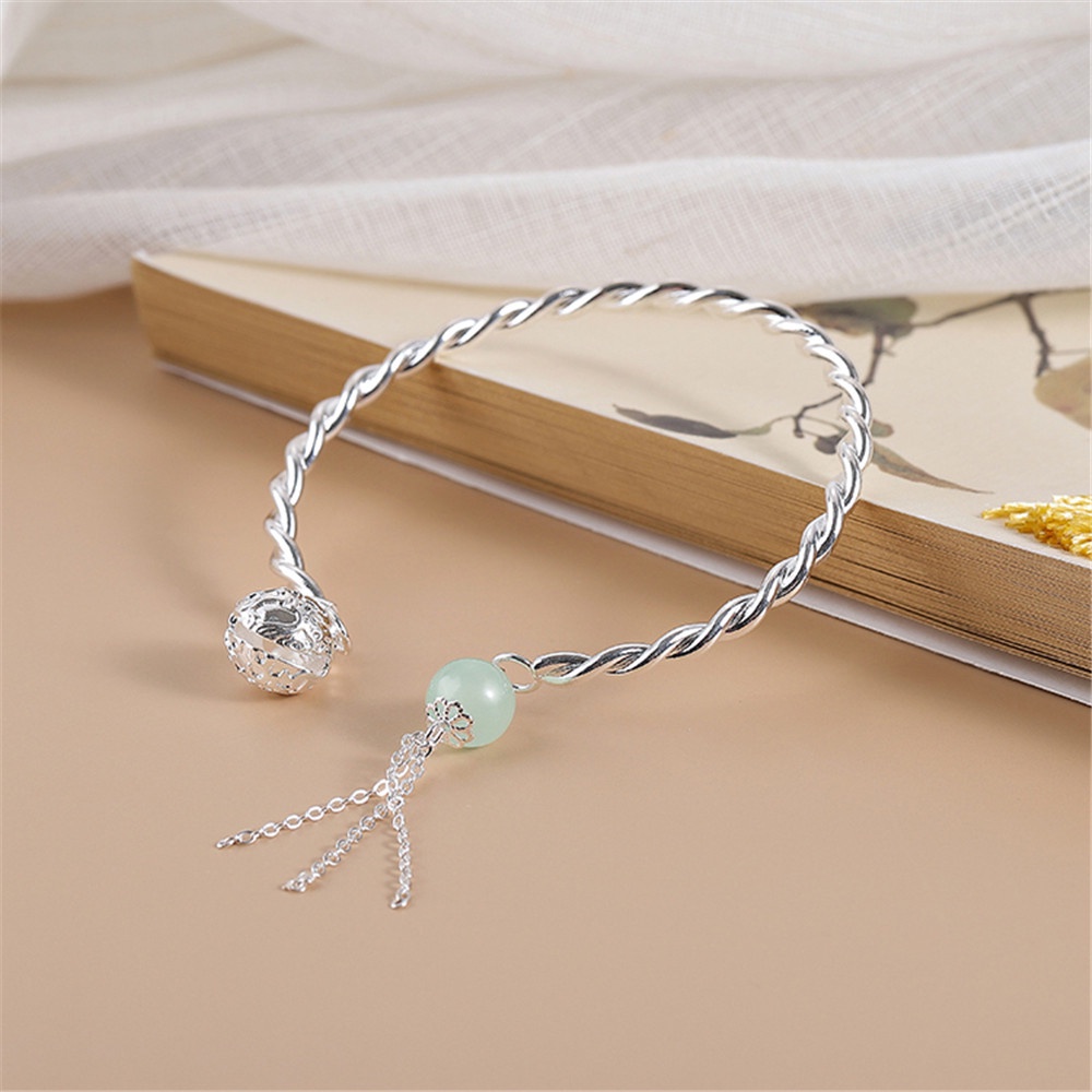 Vòng Tay Chuỗi Hạt Phối Mặt Chuông Phong Cách Trung Hoa