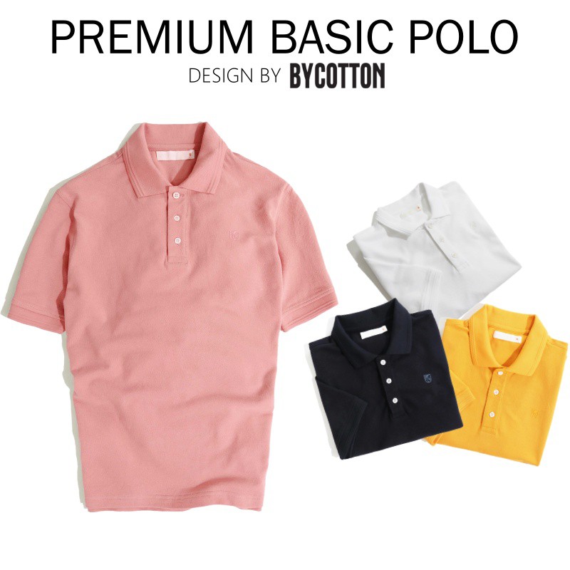 Áo Thun Polo Nam Cổ Bẻ Màu Trơn BY COTTON Premium Basic Polo