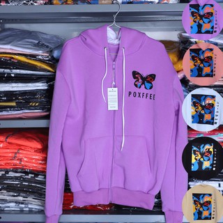 Áo hoodie, áo khoác hoodie Nỉ Nữ cực đẹp mềm mịn In Hình Con Bướm , chất thun nỉ bông thoáng mát (nón 2 lớp có dây kéo)