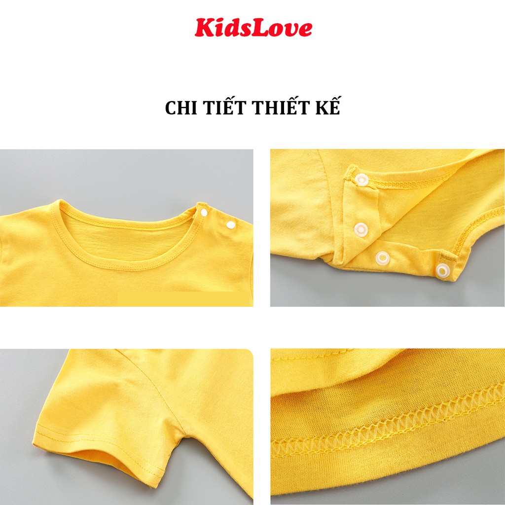 Bộ đồ cho bé gái, bé trai KidsLove từ 8 đến 15 kg 100 % cotton co giãn, thoáng mát