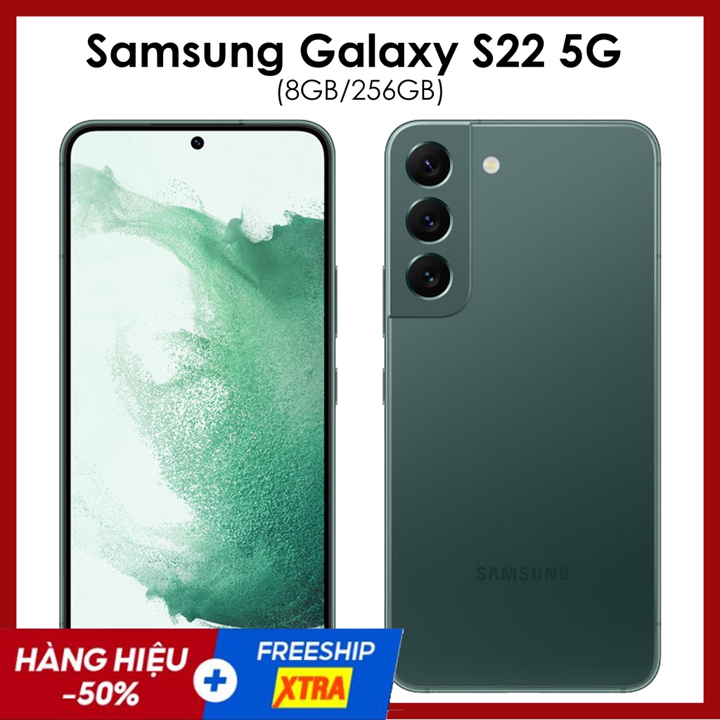 Điện thoại Samsung Galaxy S22 5G (8GB/256GB) - Chính hãng mới 100% nguyên seal - test 7 ngày bh 1 năm