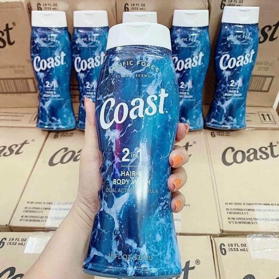 Sữa Tắm Gội Nam 2 in 1 Coast 532ml USA 532 ml